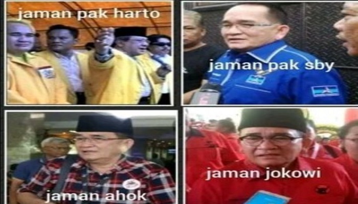 Viral Meme Ruhut Ganti Dukungan Dari Era Soeharto hingga Jokowi, Warganet: Dari Zaman ke Zaman jadi Penjilat!