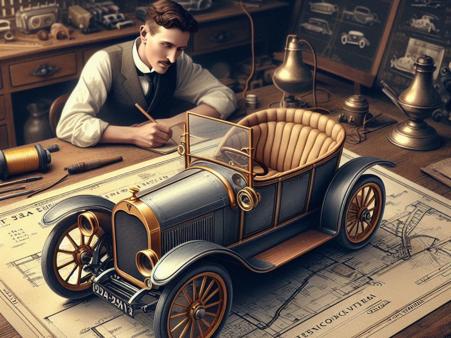 Taukah Kamu? Desain Mobil Listrik Tesla Dibuat Pertama Kali pada Tahun 1931