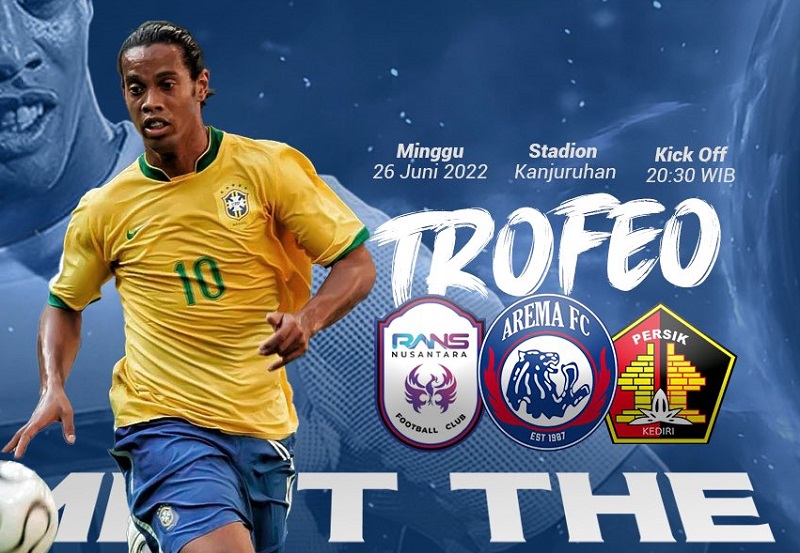 Ronaldinho Perkuat RANS Nusantara FC Lawan Arema FC dan Persik, Segini Harga Tiket Nontonnya