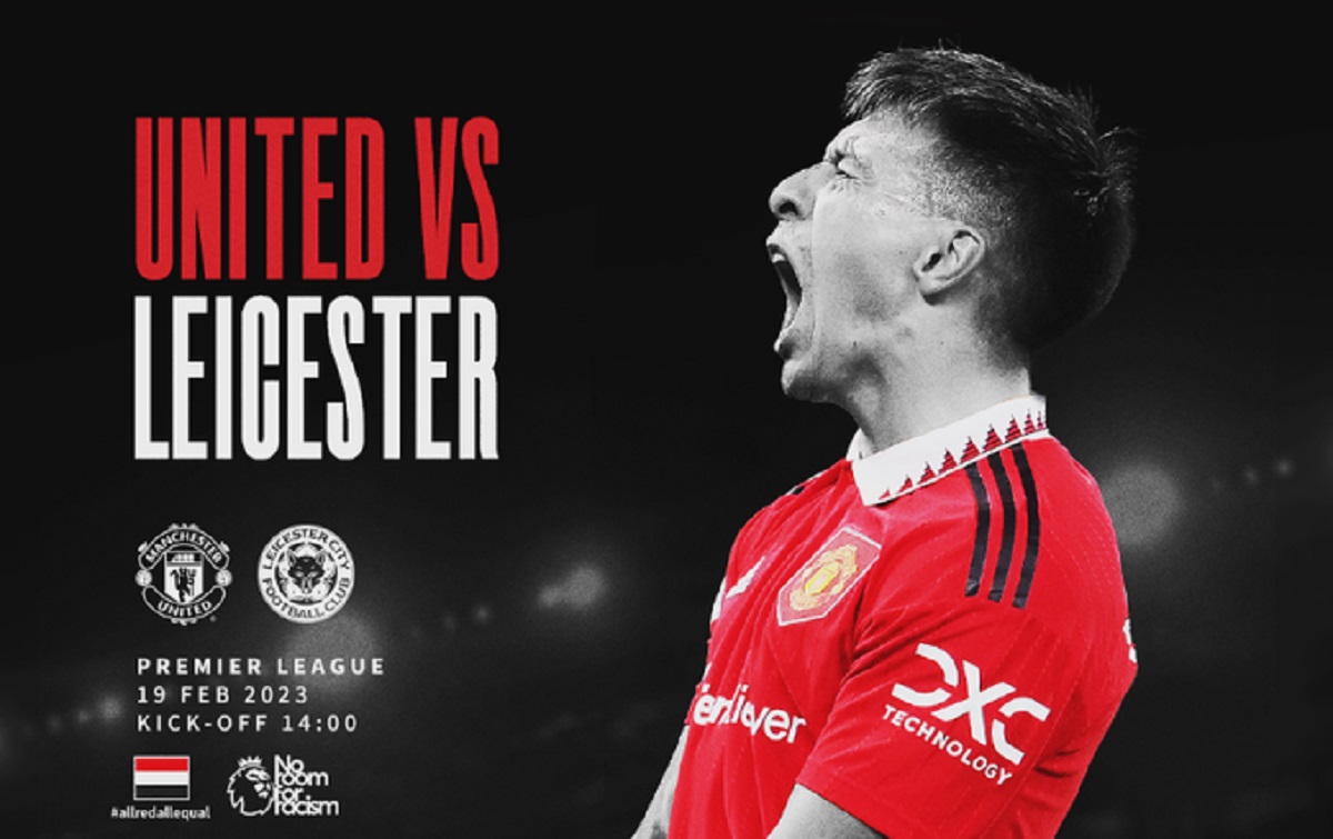 Link Live Streaming Liga Inggris 2022/2023: Manchester United vs Leicester City