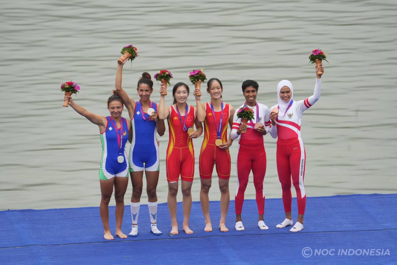 Asian Games 2022: Rowing Raih Medali Pertama untuk Tim Indonesia