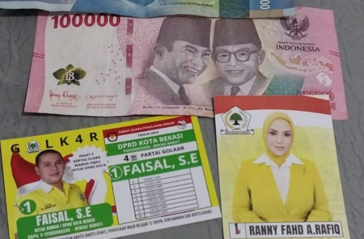 Caleg Partai Golkar di Kota Bekasi Diduga Membagikan Amplop Saat Masa Tenang Pemilu 2024