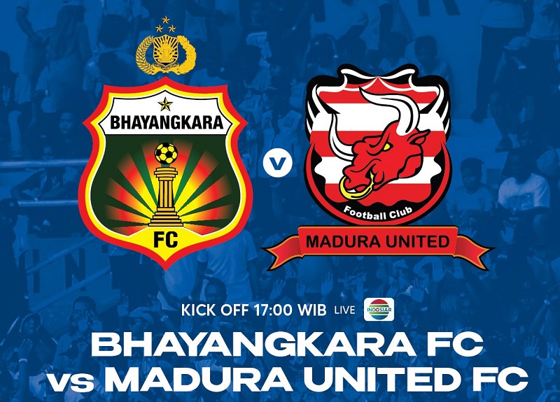 Link Live Streaming BRI Liga 1 2022/2023: Bhayangkara FC vs Madura United