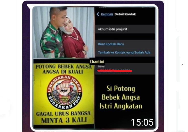 Viral, Istri Prajurit TNI Sindir Jokowi: Potong Bebek Angsa, Angsa di Kuali, Gagal Urus Bangsa Minta 3 Kali
