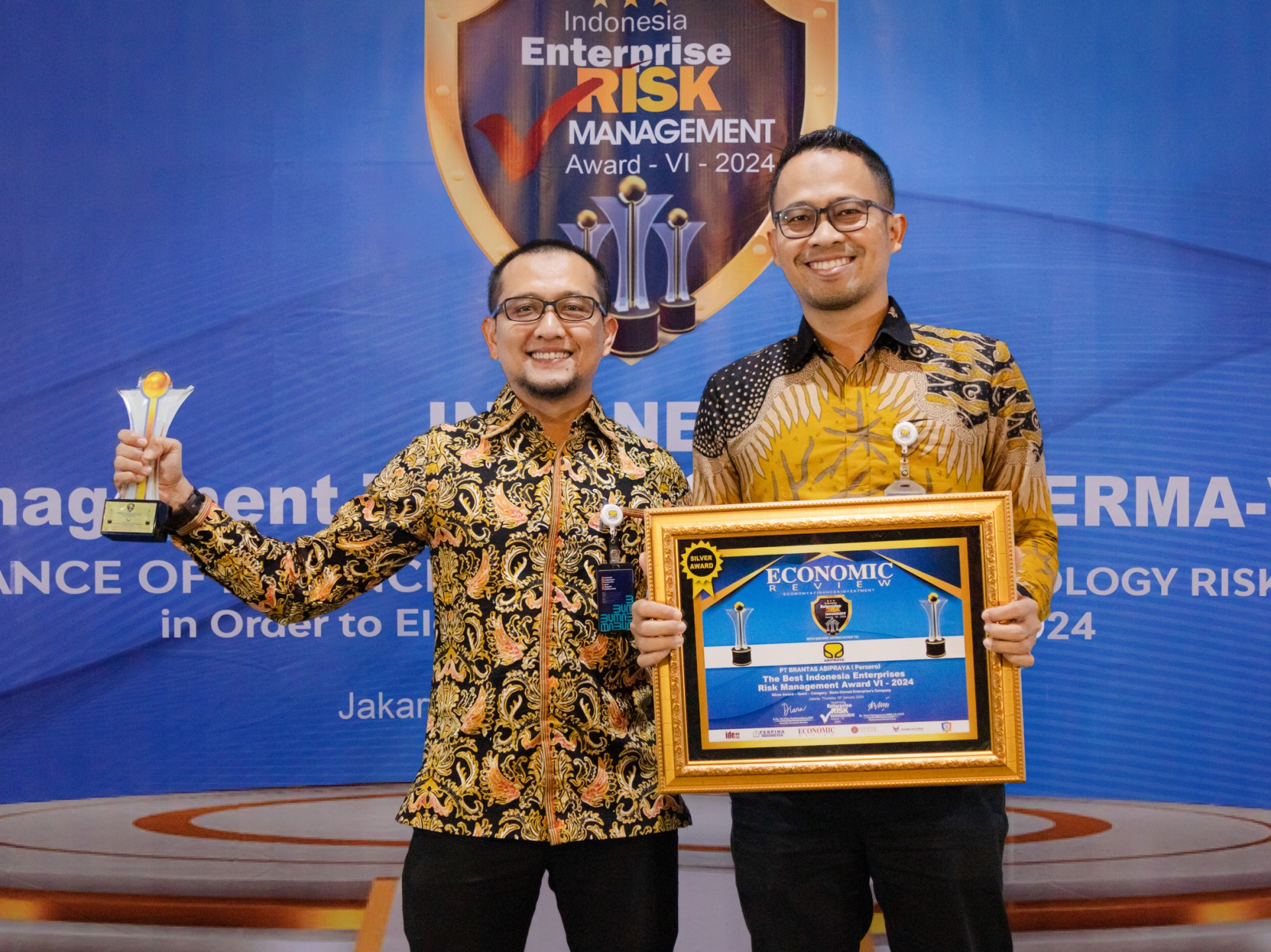 Brantas Abipraya Kantongi Enterprise Risk Management Award