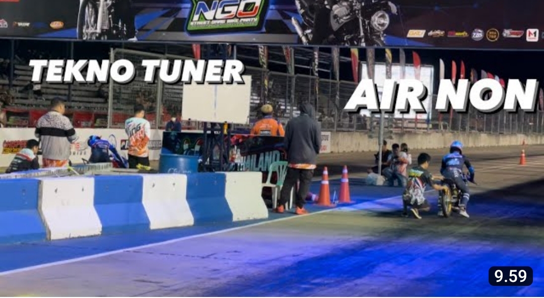 Drag Race Tekno Tuner vs Air Nonthaburi Thailand, Tekno Tuner Kalah Rp600 jutaan