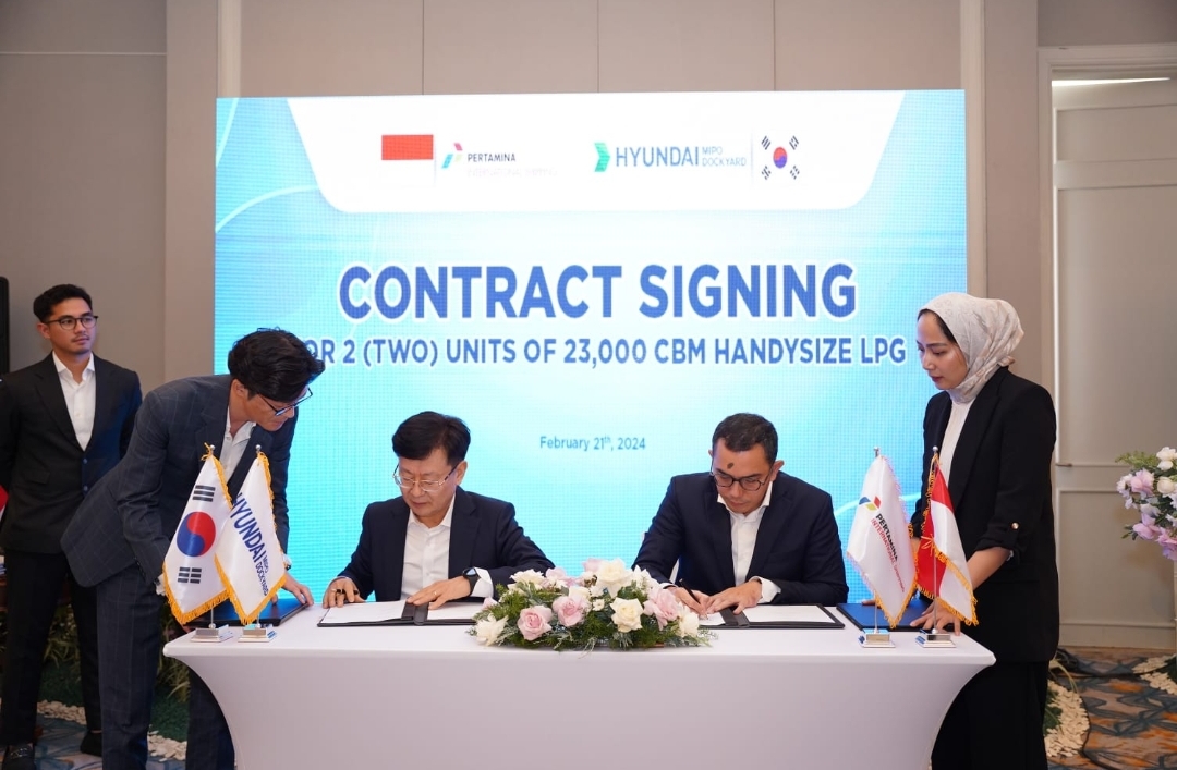 Tambah Lagi! PIS Teken Kontrak Pembangunan 2 Tanker LPG dengan Hyundai