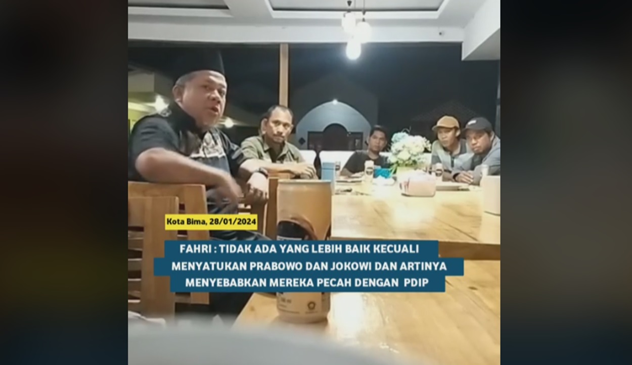 Fahri Hamzah: Tak Ada yang Lebih Baik Kecuali Satukan Prabowo - Jokowi, Siapa Berani Lawan Argumen Itu