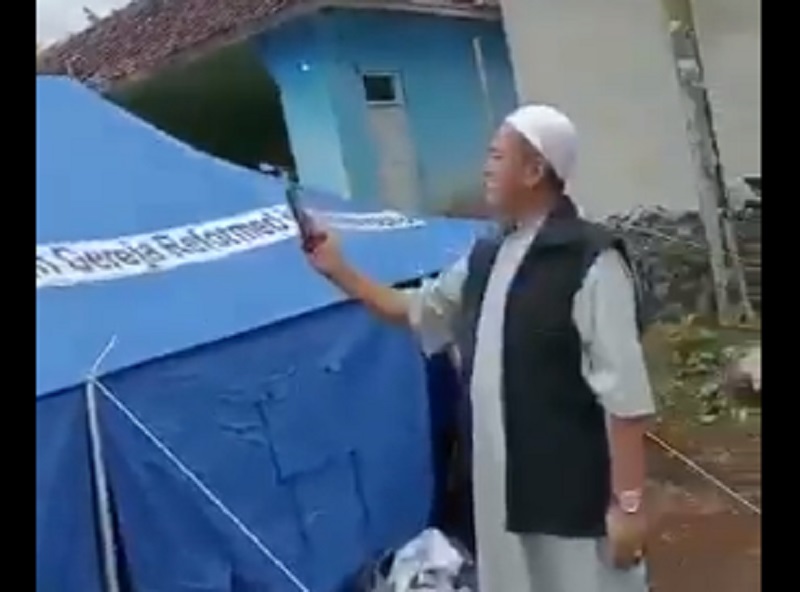 Wasekum GAMKI Sesalkan Pencopotan Label Gereja di Tenda Bantuan Gempa Cianjur: Ini Murni Beri Bantuan