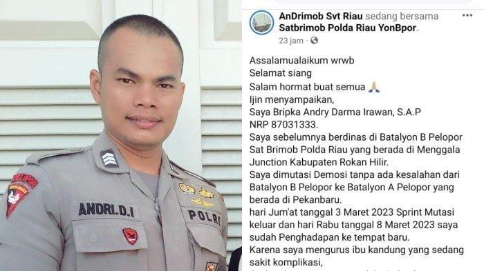Bongkar Setoran ke Atasan, Bripka Andry Darma Irawan Jadi DPO Polda Riau