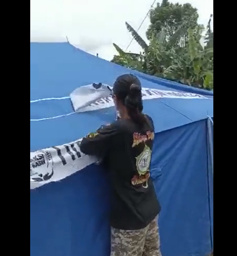 Polisi Bicara Soal Pelaku Pelepas Stiker Gereja Refomed di Posko Tenda Cianjur 