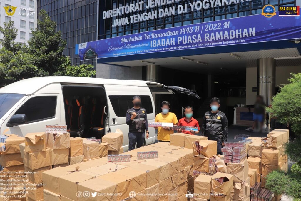 Bea Cukai Amankan 4,47 Juta Batang Rokok Ilegal dalam 6 Penindakan Beruntun di Wilayah Jawa Tengah