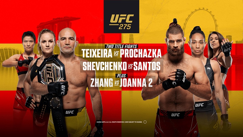 Link Live Streaming UFC 275: Pertaruhan Takhta Teixeira vs Prochazka dan 2 Duel Sengit Petarung Wanita