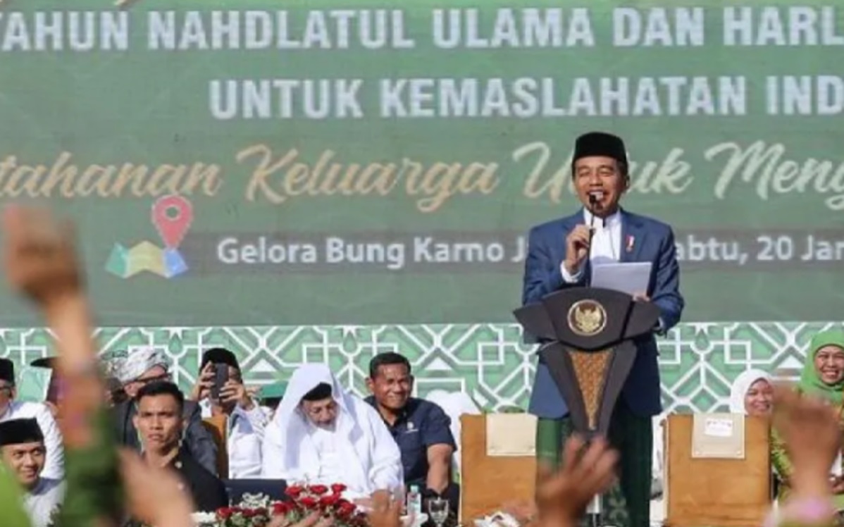 Di Harlah Muslimat NU, Jokowi Ingatkan Masyarakat Jangan Mau Diadu Domba