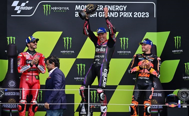  Salip Francesco Bagnaia di Lap Akhir, Aleix Espargaro Juarai MotoGP Inggris 