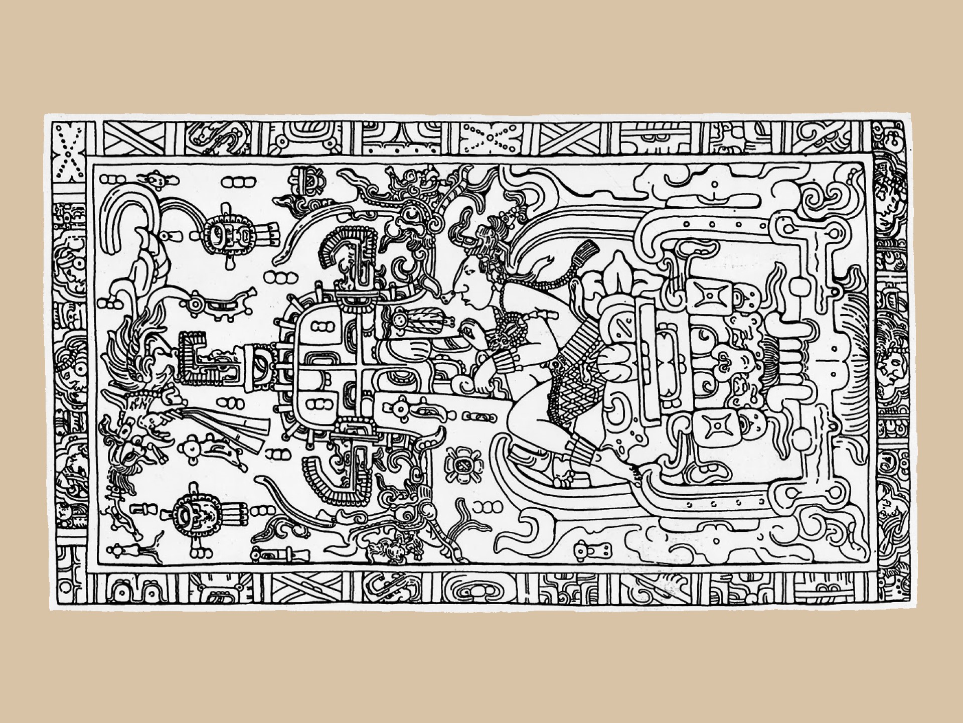 Astronot Kuno Menaiki Roket Digambarkan pada Prasasti Berusia 1300 Tahun, Suku Maya Pernah Didatangi Alien?