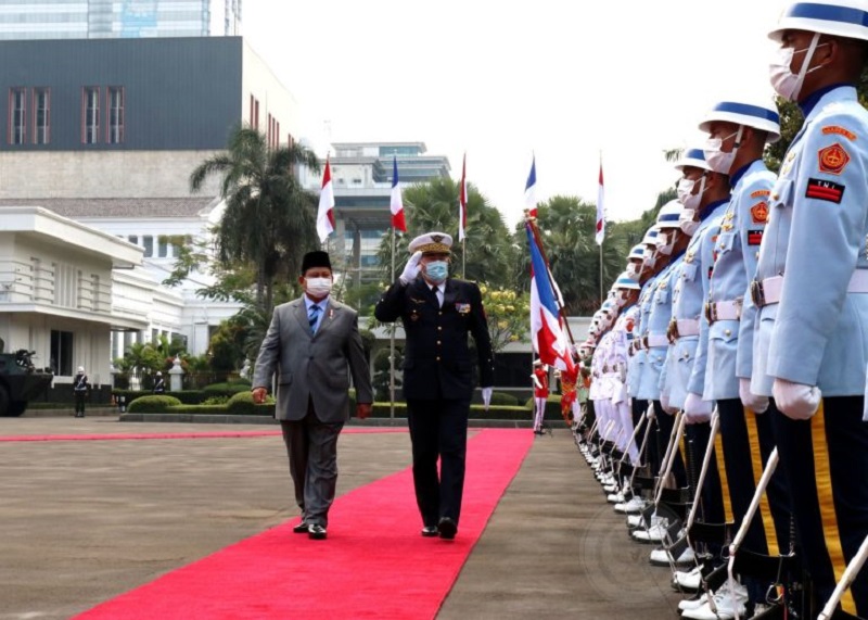 Menhan Prabowo Subianto Terima KSAU Perancis, Bahas Hal Ini