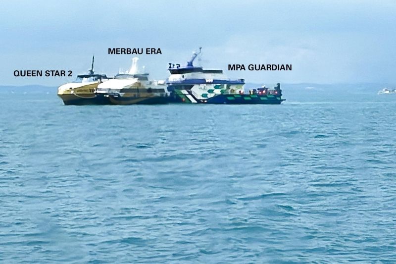 Kapal Feri MV Queen Terbakar di Pulau Kusu Singapura, Penyebabnya Diduga dari Kamar Mesin