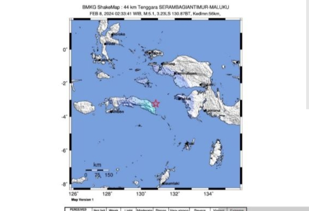 Gempa Magnitudo 5,1 Guncang SBT Maluku, BMKG: Adanya Aktivitas Deformasi Batuan di Laut Banda