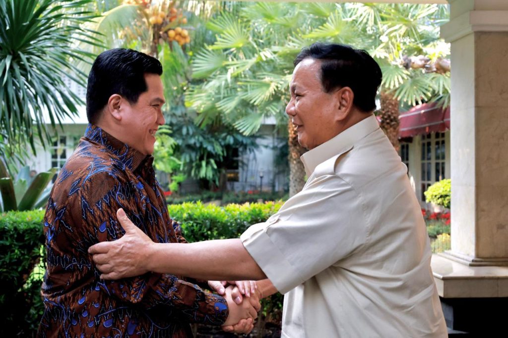Prabowo dan Erick Thohir Lakukan Pertemuan Tertutup, Bahas Apa? 