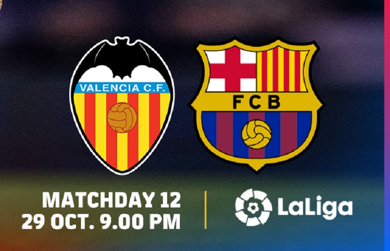 Link Live Streaming LaLiga Spanyol 2022/2023: Valencia vs Barcelona