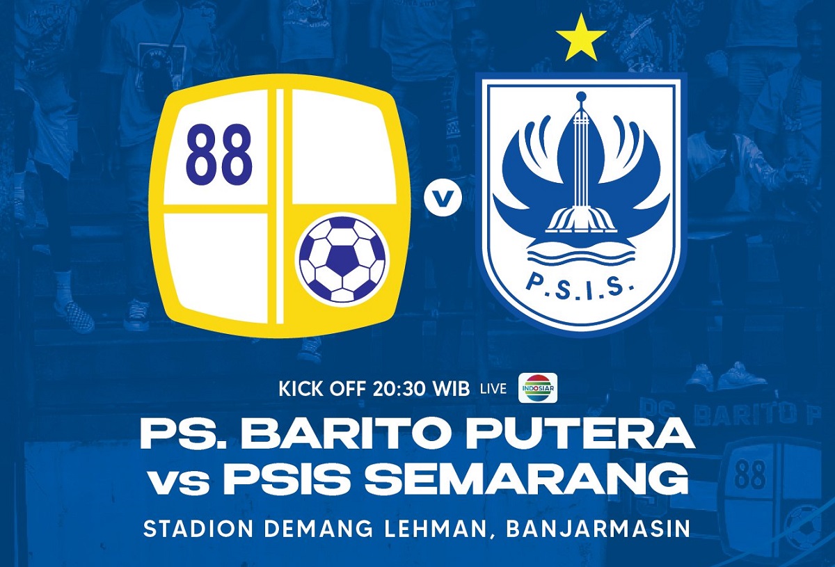 Link Live Streaming BRI Liga 1 2022/2023: Barito Putera vs PSIS Semarang