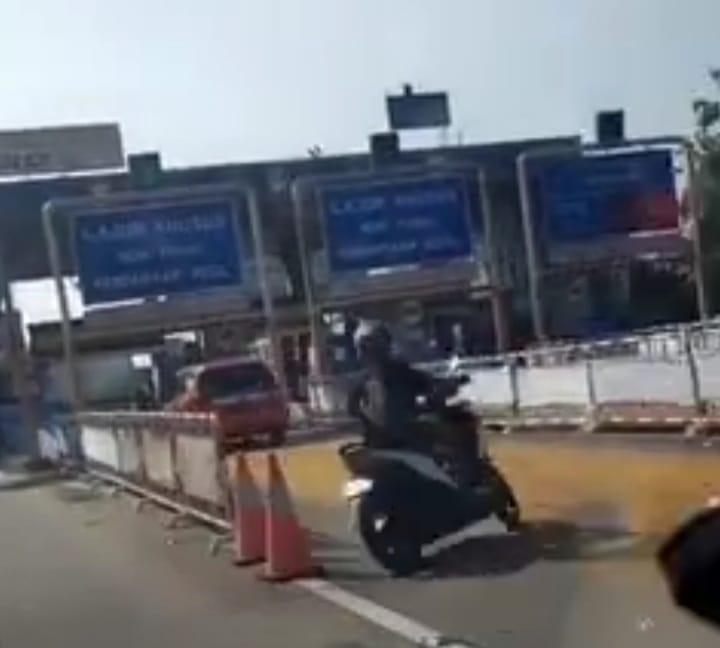 Pengendara Sepeda Motor Masuk Jalur TOL Kota Bekasi, Begini Penjelasan PT. Jasa Marga