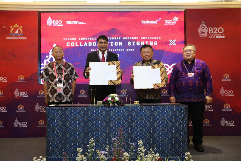 Kolaborasi Telkom Indonesia dan Indosat Ooredoo Hutchison Akselerasi Pertumbuhan Ekonomi Digital Indonesia