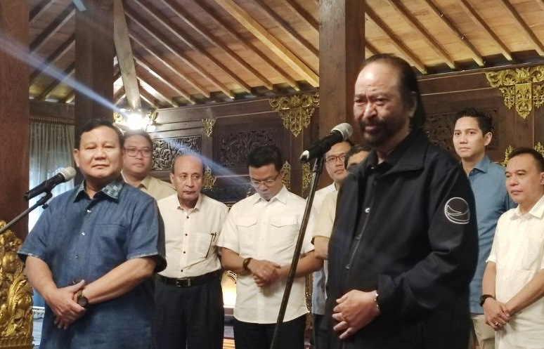Bahas Soal Koalisi, Prabowo Ungkap Hasil Pertemuannya dengan Surya Paloh