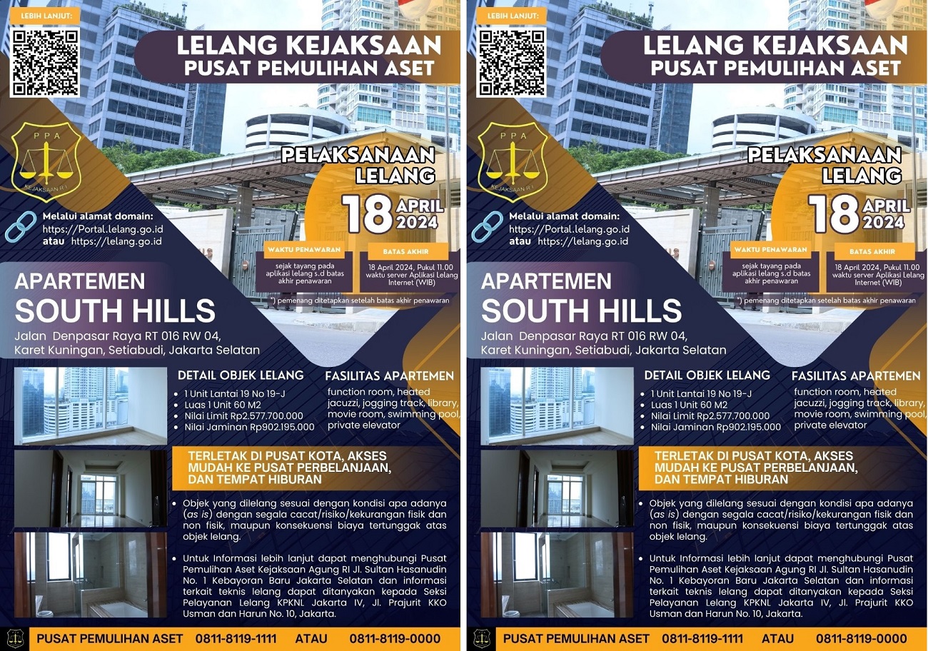 Kejagung Bakal Lelang Sejumlah Apartemen Mewah di Jakarta Terkait Kasus Asabri, Mau Ikutan? Cek Jadwalnya