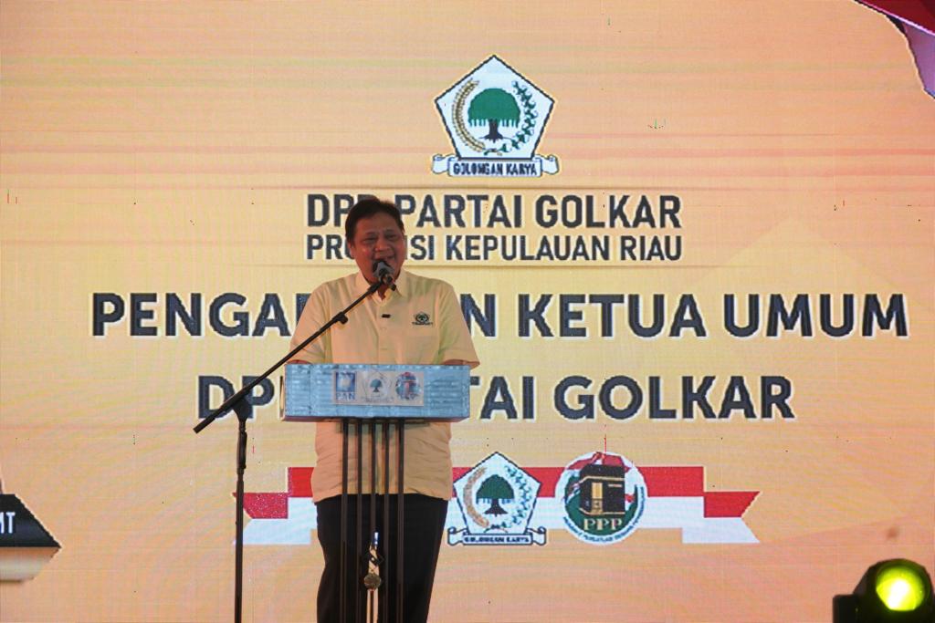 Di Silatda KIB Kepri, Airlangga Serukan Pentingnya Konsolidasi Daerah untuk Pemilu 2024