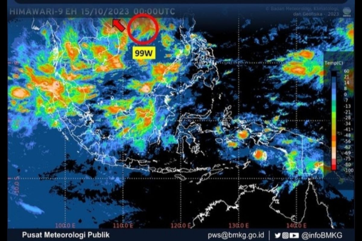 Bibit Siklon 99W Bakal Pengaruhi Cuaca Indonesia, BMKG: Waspada yang Bakal Terjadi