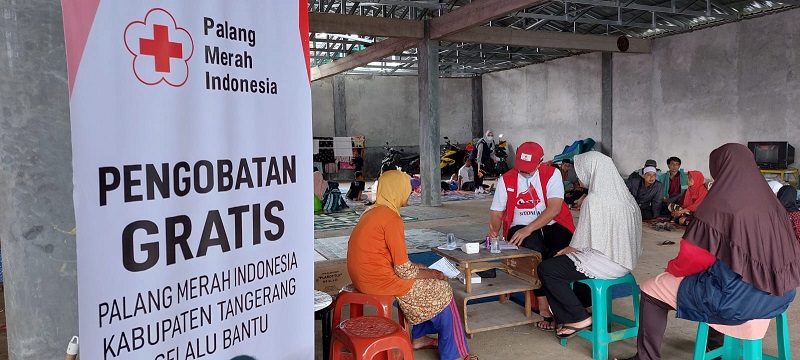 Pengobatan Gratis PMI Kabupaten Tangerang di Cibereum Cianjur Diserbu Warga, Paling Banyak Keluhkan ISPA