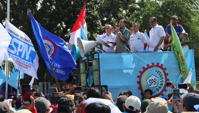 May Day! SPSI Kabupaten Tangerang Kerahkan 1.000 Buruh Ikut Aksi di Jakarta