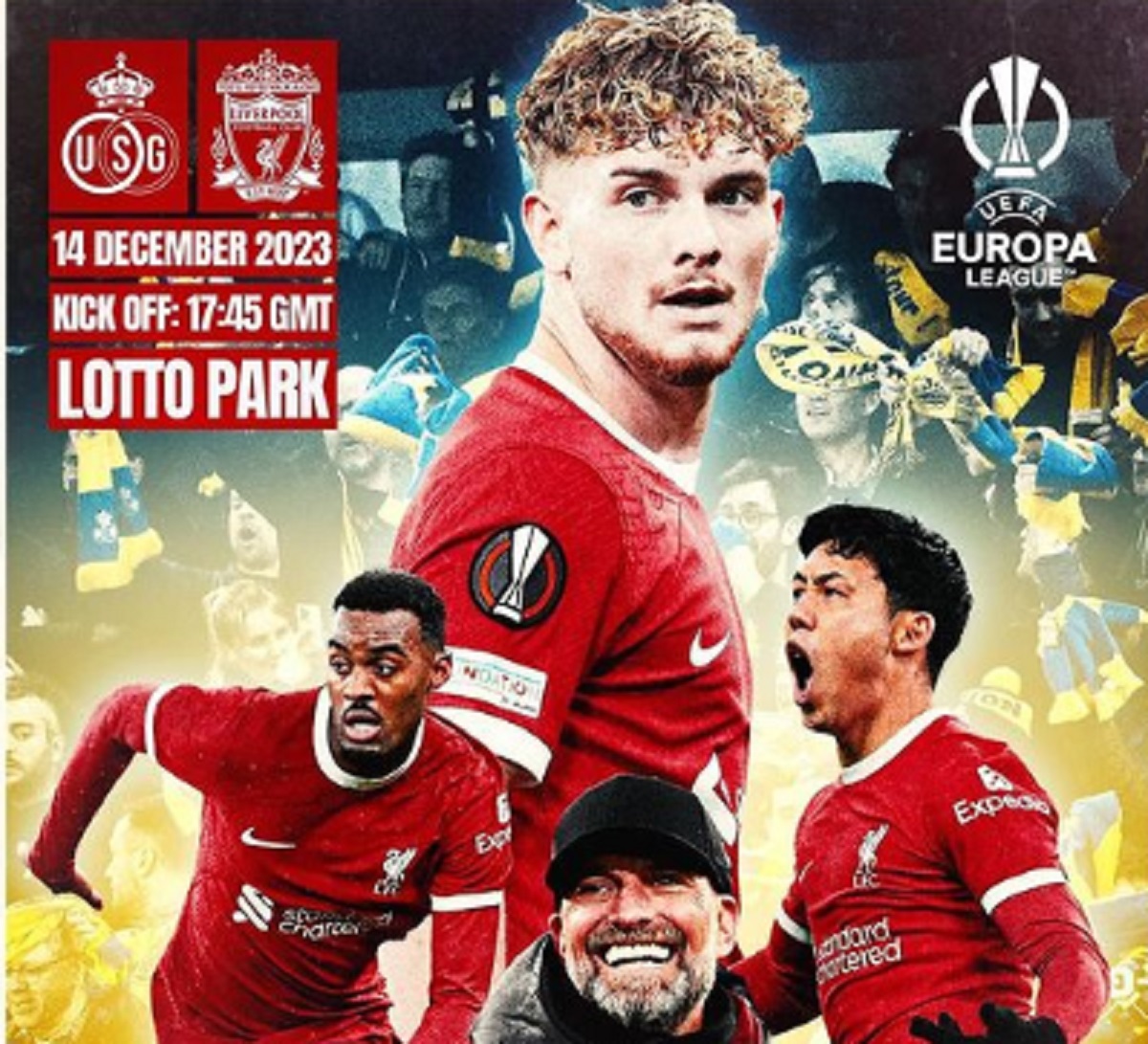 Link Live Streaming Liga Europa 2023/2024: Union Saint-Gilloise vs Liverpool
