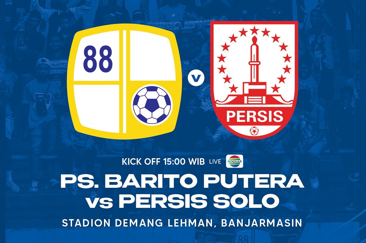 Link Live Streaming BRI Liga 1 2022/2023: Barito Putera vs Persis Solo