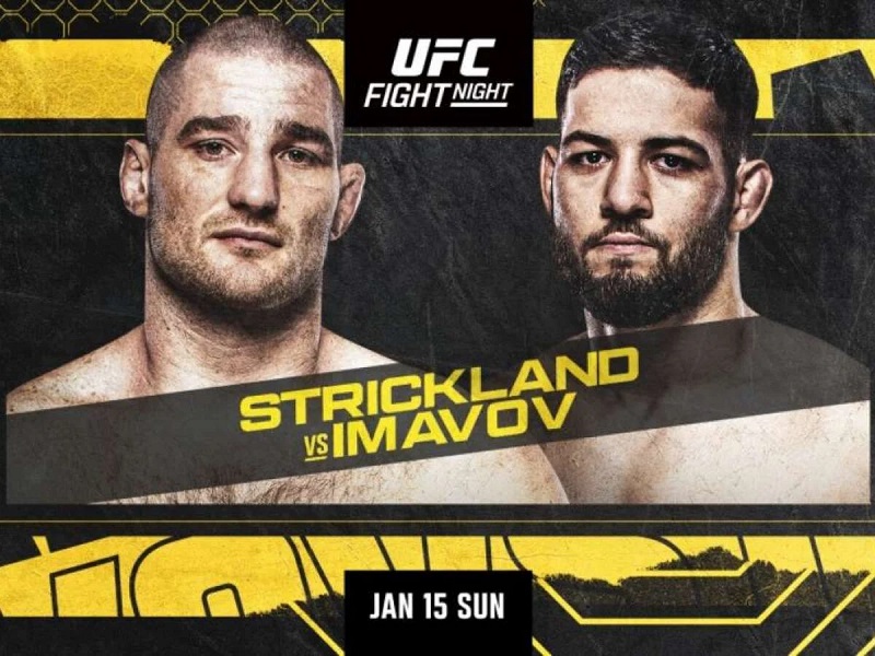 Link Live Streaming UFC Vegas 67: Strickland vs Imavov Sampai Saudara Khabib Lawan Petarung Brasil