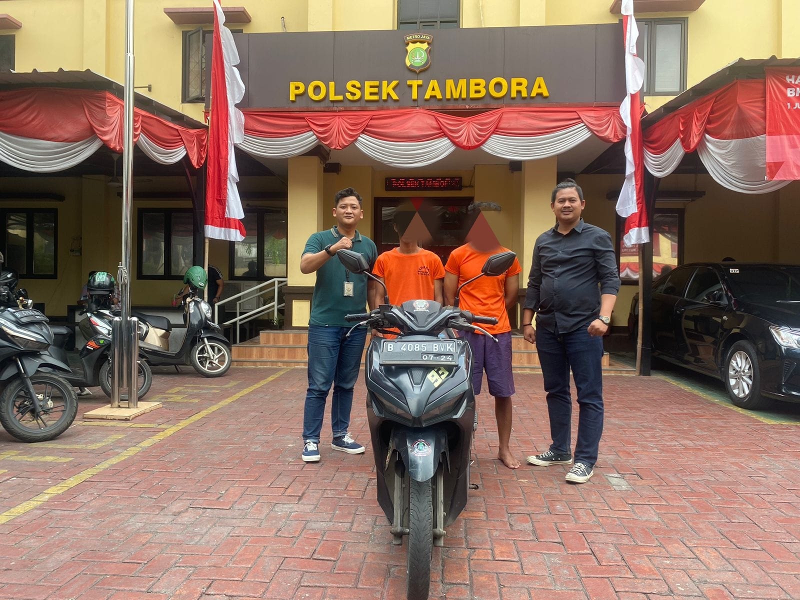 Komplotan Curanmor Diringkus Polsek Tambora, Penadah Ternyata Penjual Nasi Pecel di Tangerang