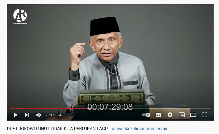 Amien Rais Bilang Jangan Sampai Terjadi Duet Jokowi-Luhut di Periode ke-3: Nauzubillah Himinzalik!