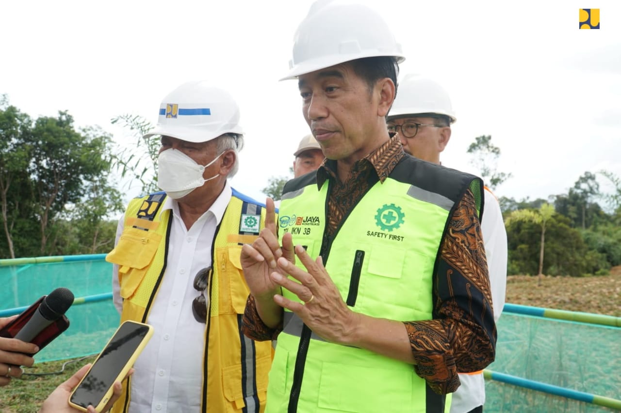 Target Rampung 2024, Menteri Basuki Dampingi Jokowi Tinjau Tol di IKN, Begini Penampakannya