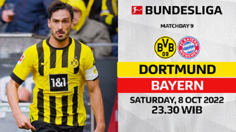 Link Live Streaming Bundesliga 2022/2023: Borussia Dortmund vs Bayern Munchen 