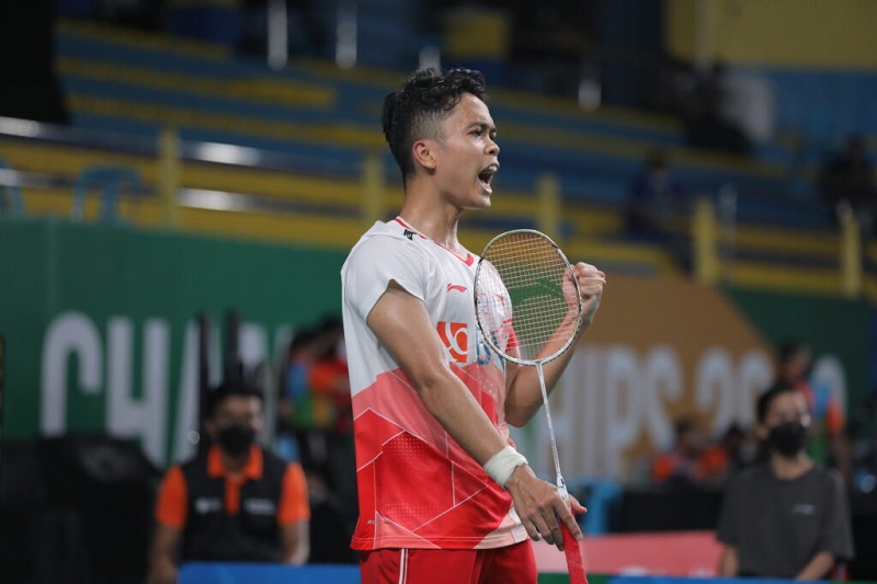 Ginting Sukses Bawa Tim Thomas Indonesia Unggul 1-0 atas China