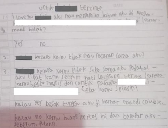 Netizen Geger Lihat Postingan Surat Cinta Anak SD, Ini Beberapa Kesalahan Orangtua Mendidik Anak
