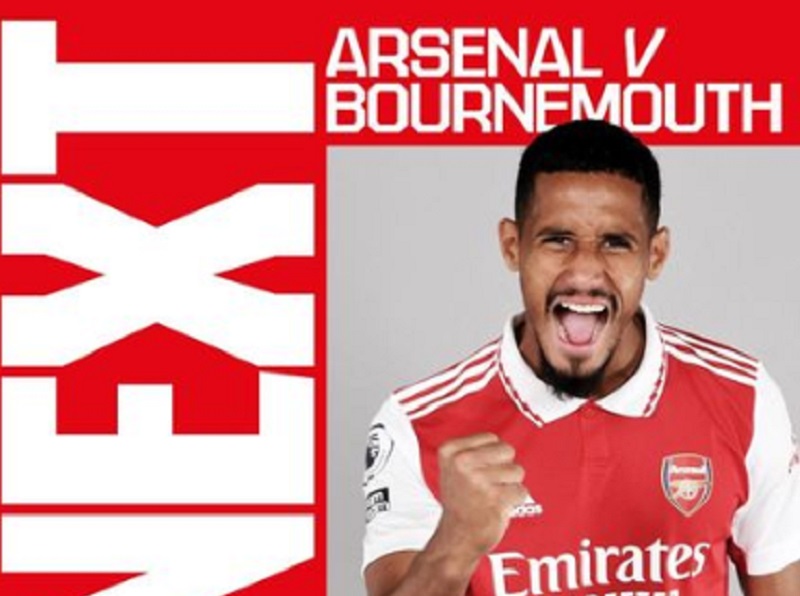 Link Live Streaming Liga Inggris 2022/2023: Arsenal vs Bournemouth