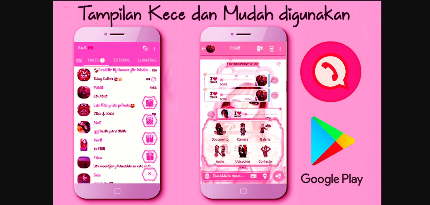 Download GB WA Tema Pink Aero 2023 Terbaru Resmi di Play Store, WhatsApp Pink Khusus Buat Kamu yang Cantik 