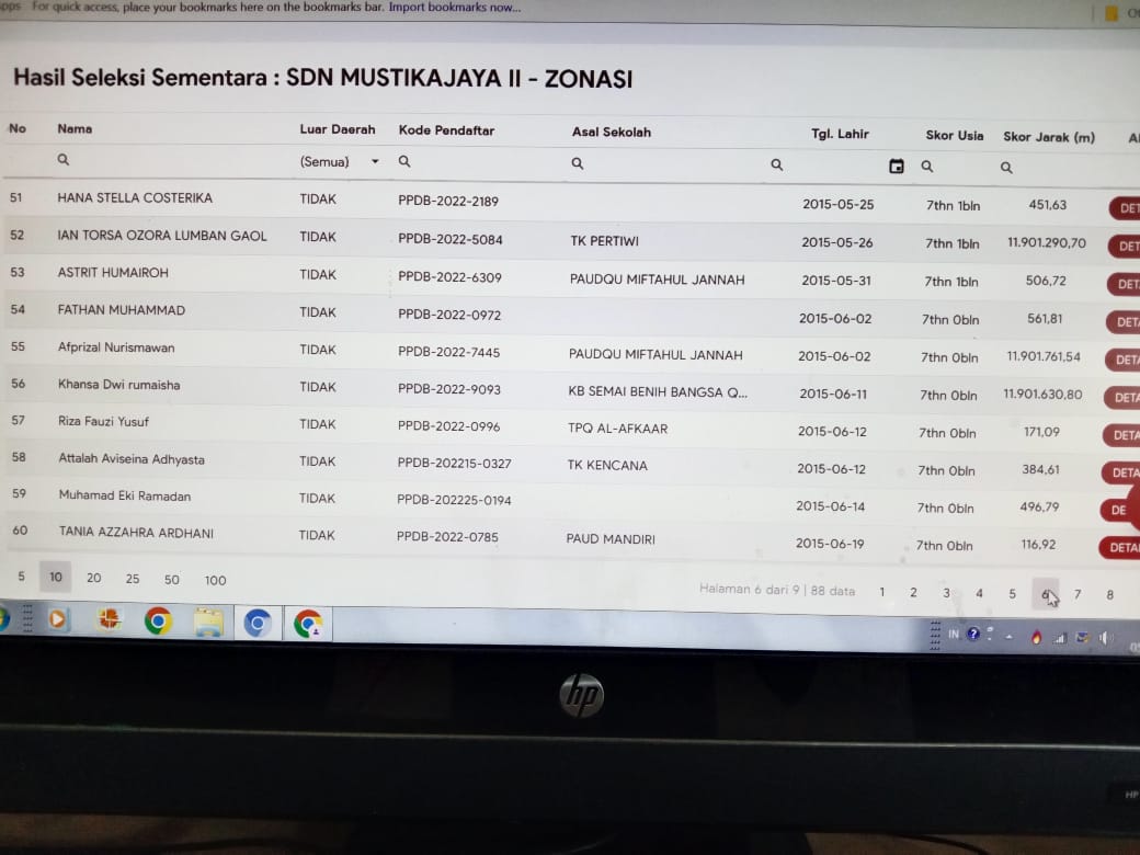 Kacau! PPDB Online Kota Bekasi Tertera Jarak Rumah Calon Siswa ke Sekolah Jutaan Meter