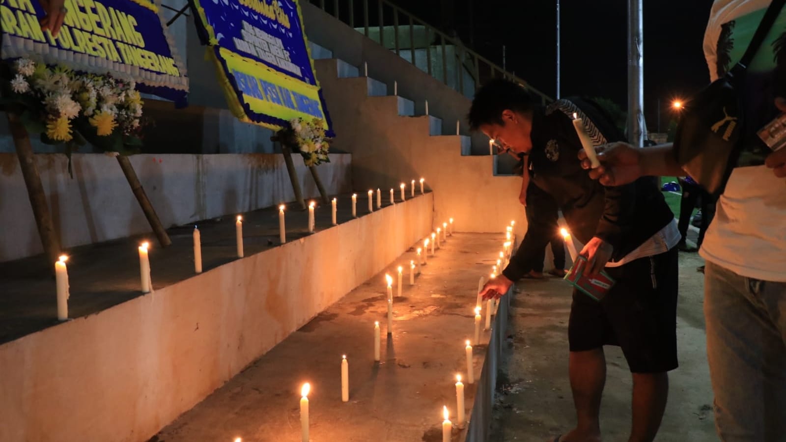 Sepekan Tragedi Kanjuruhan, Old Star Persita Tangerang Gelar Doa Bersama 