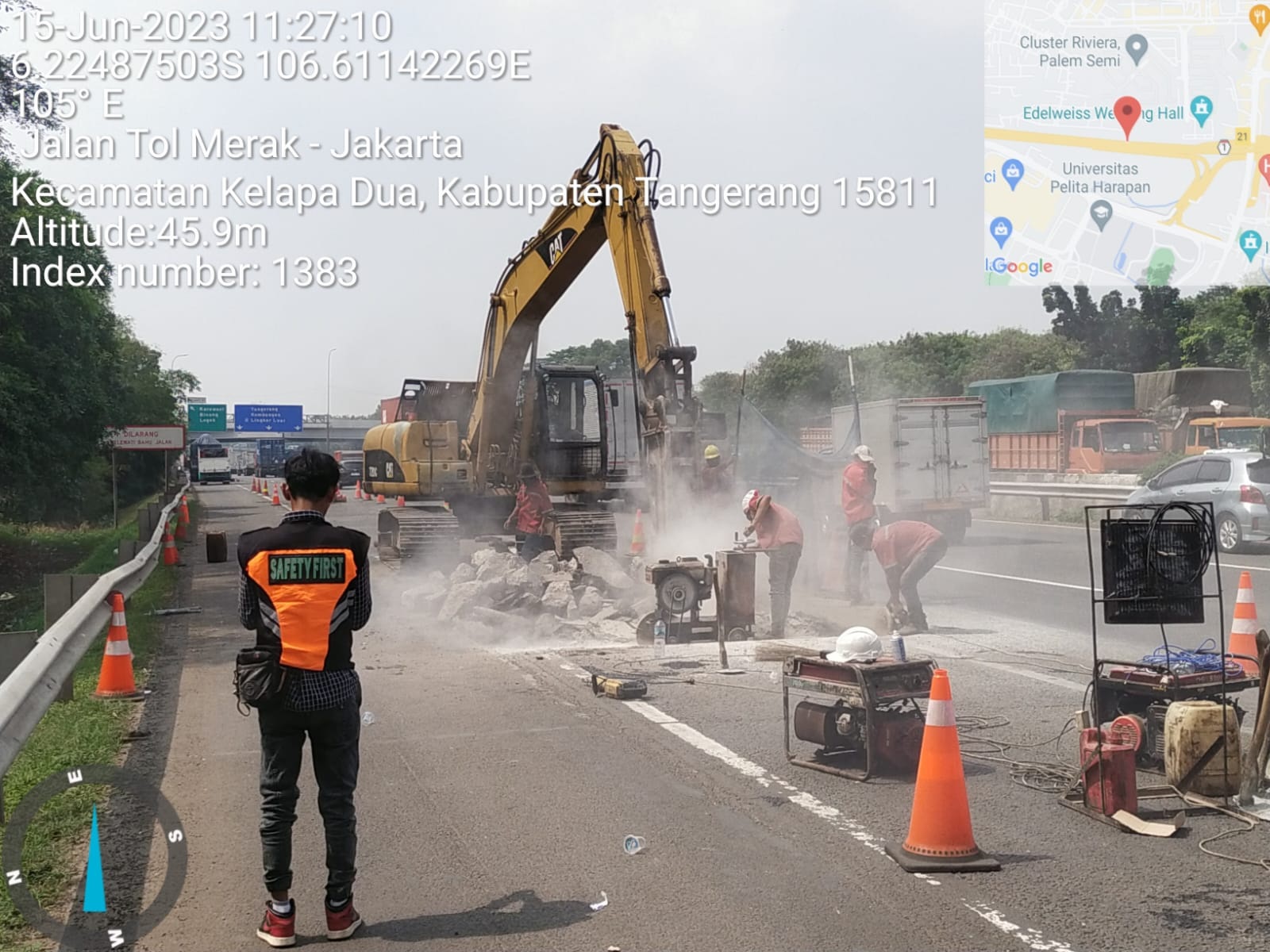 Pekerjaan Pemeliharaan SFO dan Rekonstruksi Perkerasan Ruas Tol Jakarta-Tangerang dilakukan Hingga Akhir Juni