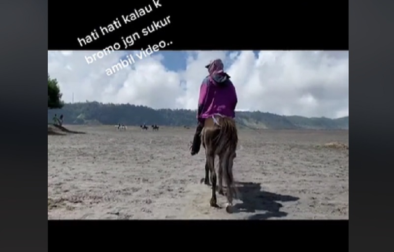 Viral! Videokan Kuda, Wisatawan Gunung Bromo Ini Malah Diminta Bayar Rp50 ribu