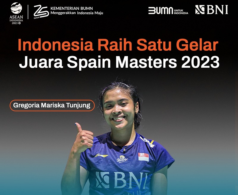 BNI Bangga Atas Prestasi Atlet Bulutangkis Indonesia di Spain Masters 2023